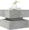 vidaXL Couchtisch mit LED-Leuchten Betongrau 50x50x40 cm Produktbild-Vorschau 6