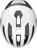 The image shows the top view of a white bicycle helmet. Produktbild-Vorschau