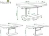 Design Couchtisch Tisch Aston stufenlos höhenverstellbar Produktbild-Vorschau 6