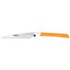 A folding Japanese saw with an orange handle is shown against a white background. Produktbild-Vorschau