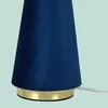 Lampada da tavolo Relaxdays, paralume in velluto e base in Anteprima dell’immagine prodotto 5