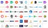 A grid of various television channel logos. Anteprima dell’immagine prodotto