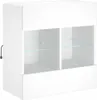 vidaXL TV-Wandschrank mit LED-Leuchten Weiß 58,5x30x60,5 cm Produktbild-Vorschau 5