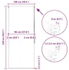 vidaXL Duschrollo 100x240 cm Stoffbreite 96 cm Produktbild-Vorschau 7