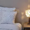 Clayre & Eef Tiffany Tischlampe 21x21x38 cm Beige Polyresin Produktbild-Vorschau 7