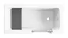Badewanne Rechteck Set 6in1 140x70 Rechts mit AcrylSchürze, Produktbild-Vorschau 3