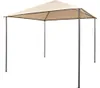 vidaXL Pavilion Partyzelt Überdachung 3x3 m Stahl Beige Produktbild-Vorschau 7