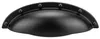 Möbelgriff Muschelgriff Schwarz Matt - Modell C192 P61 - Produktbild-Vorschau 1