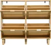AIORBER Schuhschrank, Rattan, Ausschnittdesign, mit Produktbild-Vorschau 12