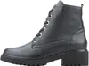 A black leather boot on a white background. Anteprima dell’immagine prodotto