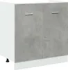 A white and gray cabinet with two doors and silver handles, shown from the front on a white background. Náhľad obrázku produktu