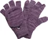 Halbfinger Handschuh mit Klappe melange Farben Produktbild-Vorschau 3