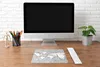 MuchoWow® Mauspad Mousepad Weltkarte - Muster - Schwarz und Produktbild-Vorschau 4