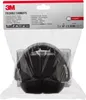 The image shows the packaging of 3M foldable earmuffs, with the product visible inside the clear plastic bag. Produktbild-Vorschau