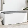 vidaXL Banc avec espace de rangement blanc 102x42x45 cm Voir les images du produit 2