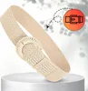 Cintura di paglia, beige, elastica, larga, cintura Anteprima dell’immagine prodotto 5