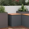 vidaXL Gartenbank Anthrazit 40 x 40 x 43 cm Produktbild-Vorschau 2