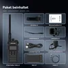 A collage of images showing the contents of a Retevis RT86S walkie-talkie package. Produktbild-Vorschau