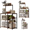 Scaffale da cucina con 5 ripiani, colore marrone scuro Anteprima dell’immagine prodotto 1