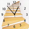 Wallario Design Wanduhr Wendeltreppe aus hellem Holz aus Produktbild-Vorschau 1