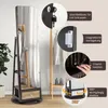 COSTWAY Armoire à bijoux pivotante à 360°, armoire à glace, Voir les images du produit 9