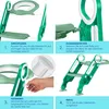 A step-by-step guide showing how to assemble a child's toilet trainer seat with a ladder. Produktbild-Vorschau