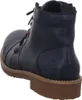 A close-up, rear-facing view of a blue leather boot. Produktbild-Vorschau