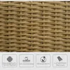 Outsunny Rattan Schaukelstuhl, Schaukelsessel mit Kissen Produktbild-Vorschau 4