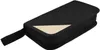 A black zippered case with a beige triangular accent and a black strap is shown against a white background. Náhled obrázku produktu