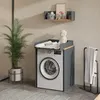 Waschmaschinenschrank Vicco Viktor Anthrazit/Goldkraft Produktbild-Vorschau 3