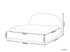 BELIANI Polsterbett Beige Bouclé-Stoff 180 x 200 cm mit Produktbild-Vorschau 3
