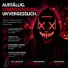 Maschera di Halloween Purge LED rosso - Maschera Anteprima dell’immagine prodotto 4