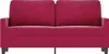 vidaXL 2-Sitzer-Sofa Weinrot 140 cm Samt Produktbild-Vorschau 3