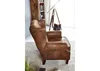 MASSIVMOEBEL24 | Fauteuil 102x93 100% Polyester Brun Voir les images du produit 4
