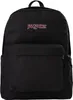 A black Jansport backpack is shown against a white background. Náhľad obrázku produktu