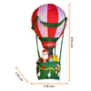 Opblaasbare XL kerstballon met LED-verlichting - 210 x 110 Productafbeelding-voorbeeld 4