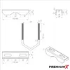 PremiumX SAT Anlage 60cm Antenne Quad LNB Balkonhalter Produktbild-Vorschau 10