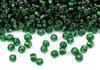 50g Rocailles Glasperlen 8/0 3mm dunkelgrün Produktbild-Vorschau