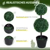 Outsunny künstliche Pflanzen 2er Set groß 67 cm Produktbild-Vorschau 4