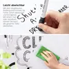 60 schwarze Magnet-Whiteboard-Marker Set, feine Spitze & Produktbild-Vorschau 5