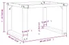 vidaXL Nohy konferenčného stolíka O-rám 60x40x38 cm oceľ Náhľad obrázku produktu 7