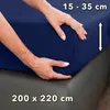 STUDIO Basic Spannbettlaken 200x220cm, 100% gekämmte Produktbild-Vorschau 4
