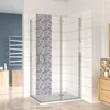 BxTxH: 90x80x195cm NANO Sicherheitsglas Produktbild-Vorschau 1