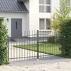 vidaXL Doppeltor mit Schloss Woerden Grau 299,5 x 199,5 cm Produktbild-Vorschau 2