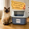 XXL Extra hohe Katzentoilette offene Katzenklo mit hohem Produktbild-Vorschau 7