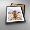 Gerahmtes Poster - Schwarzer Rahmen - Frau Boot Rücken - Produktbild-Vorschau 3