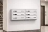 6er Briefkasten Anlage Grau Ral 7035, 20 cm Tiefe, 6 Fach Produktbild-Vorschau 4