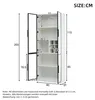 LED Vitrine Hochschrank Standvitrine mit LED-Beleuchtung Produktbild-Vorschau 8