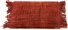 Housse de coussin coton rouge 30x50x10cm Voir les images du produit 1