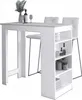 Akord Bartisch Mit Weißen Hockern Und Sonoma-Eiche Produktbild-Vorschau 1